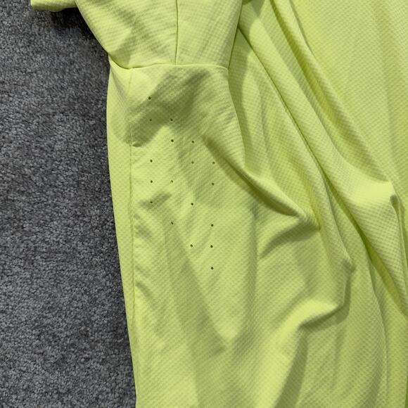 Under Armour Drive Chill Polo Medium Avocado Yellow Iso-Chill UPF 50+ Loose Golf - Picture 12 of 12